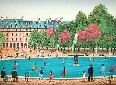 Paris, Les Jardins Du Palais-Royal by Ledan Fanch Pricing Limited Edition Print image