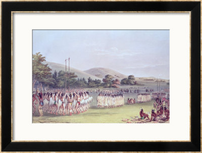 Choctaw Ball-Play Dance, 1834-35 by George Catlin Pricing Limited Edition Print image