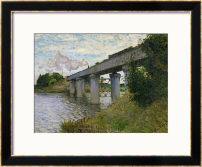 The Railway Bridge At Argenteuil, Circa 1873-4 by Claude Monet Pricing Limited Edition Print image