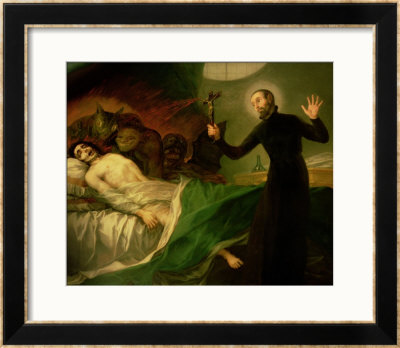 St. Francis Borgia Helping A Dying Impenitent, 1795 by Francisco De Goya Pricing Limited Edition Print image