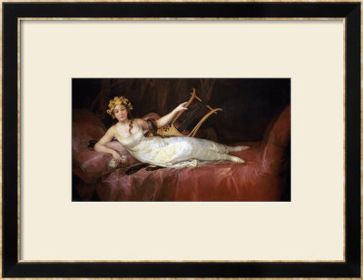 Portrait Of The 10Th Marquesa De Santa Cruz As The Muse Euterpe by Francisco De Goya Pricing Limited Edition Print image