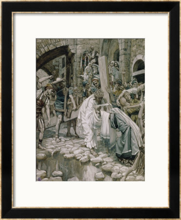 A Holy Woman Wipes The Face Of Jesus by James Tissot Pricing Limited Edition Print image