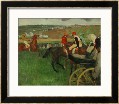 The Race Course: Amateur Jockeys Near A Carriage, 1876-1887 by Edgar Degas Pricing Limited Edition Print image