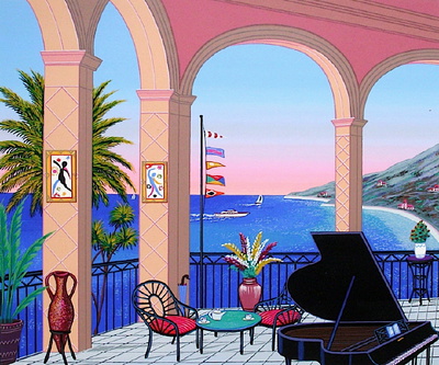 Terrasse Au Piano by Ledan Fanch Pricing Limited Edition Print image