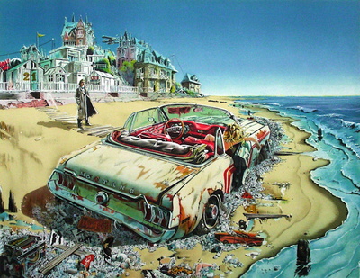 Le Prive Et La Mustang by Daniel Authouart Pricing Limited Edition Print image
