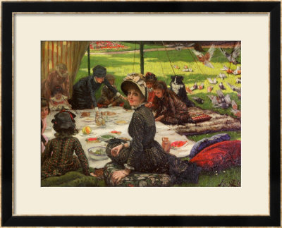The Picnic, Circa 1881-2 by James Tissot Pricing Limited Edition Print image