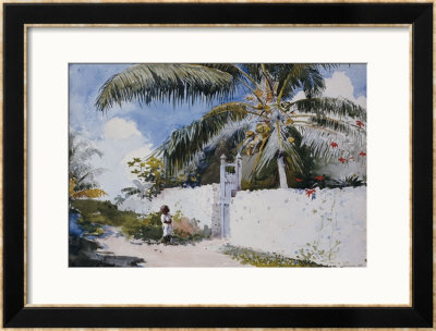 A Garden In Nassau, 1885 by Winslow Homer Pricing Limited Edition Print image