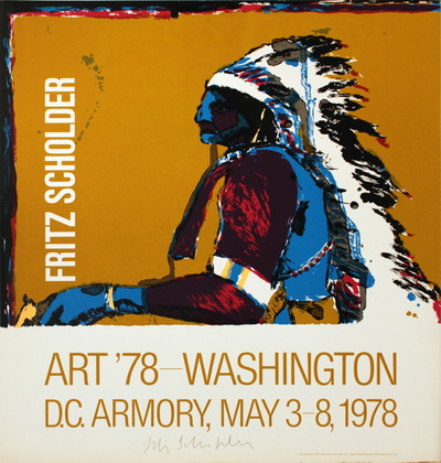 Art Washington by Fritz Scholder Pricing Limited Edition Print image