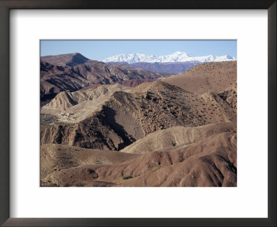 Mountains And Village Near Telouet, High Atlas Mountains, Morocco, North Africa, Africa by David Poole Pricing Limited Edition Print image