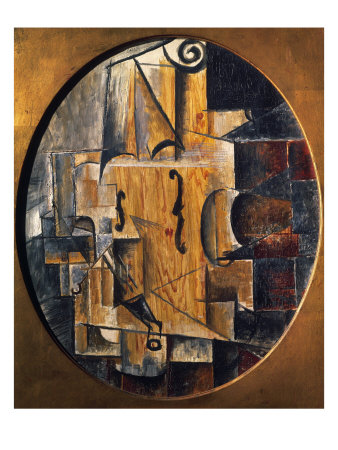 The Violin, 1911-12 by Pablo Picasso Pricing Limited Edition Print image
