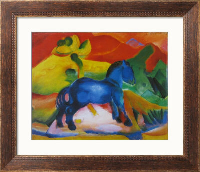The Little Blue Horse, 1912 by Franz Marc Pricing Limited Edition Print image