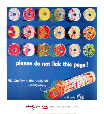 Ads: Life Savers (Blue) by Andy Warhol Pricing Limited Edition Print image