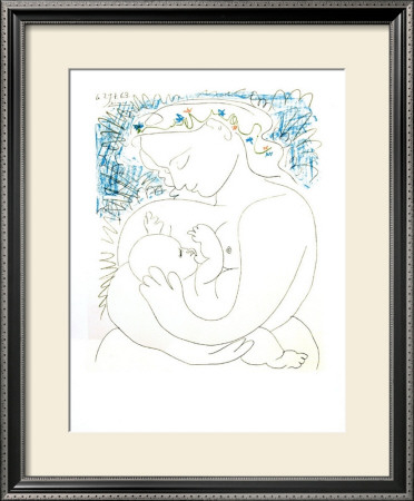 La Petite Maternite 1963 by Pablo Picasso Pricing Limited Edition Print image