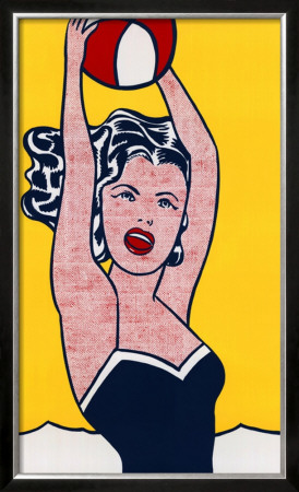 Girl With Ball, 1997 by Roy Lichtenstein Pricing Limited Edition Print image