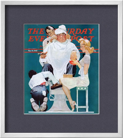 Full Treatment Saturday Evening Post Cover, May 18,1940 by Norman Rockwell Pricing Limited Edition Print image