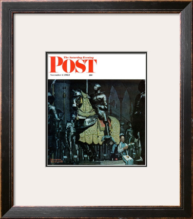 Armor Saturday Evening Post Cover, November 3,1962 by Norman Rockwell Pricing Limited Edition Print image