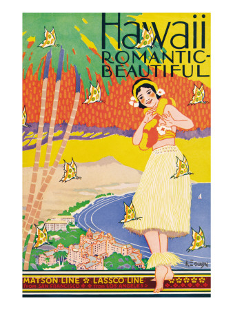 Hawaii, Romantic And Beautiful by Kerne Erickson Pricing Limited Edition Print image