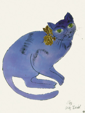 Blue Cat From Twenty-Five Cats by Andy Warhol Pricing Limited Edition Print image