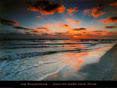Sunset Over Sanibel Island Florida by Jim Brandenburg Pricing Limited Edition Print image