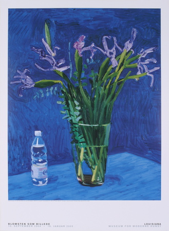 Iris With Evian Bottle by David Hockney Pricing Limited Edition Print image
