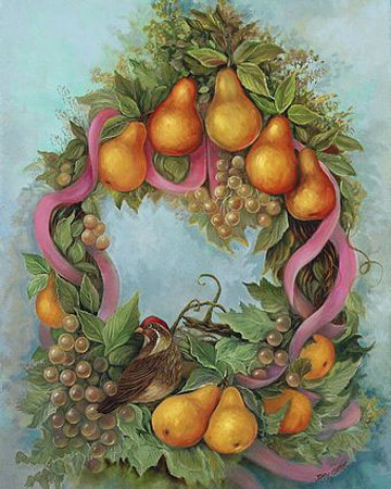 Pear Wreath by Jamie Carter Pricing Limited Edition Print image