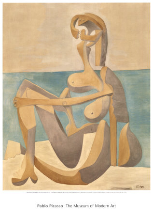 Seated Bather, 1930 by Pablo Picasso Pricing Limited Edition Print image