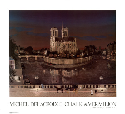 Chevet De Notre-Dame, La Nuit by Michel Delacroix Pricing Limited Edition Print image