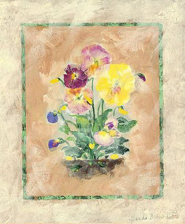 Pansies Ii by Glenda Brown Pricing Limited Edition Print image