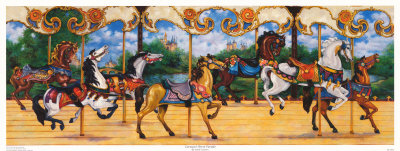 Carousel Horse Parade by Sandi Lebron Pricing Limited Edition Print image