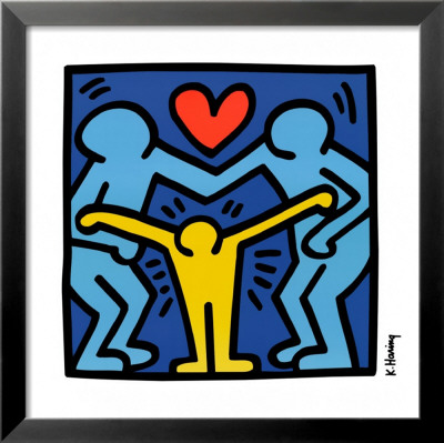 Untitled (Logo Against Family Violence), 1989 (Baby Heart) by Keith Haring Pricing Limited Edition Print image