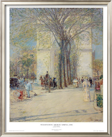 Washington Arch In Spring, 1890 by Childe Hassam Pricing Limited Edition Print image