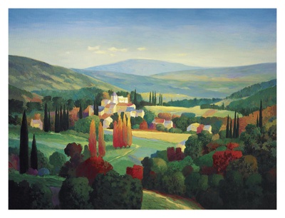 Hills Of Provence by Max Hayslette Pricing Limited Edition Print image