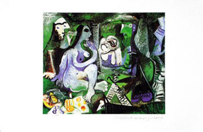 Picnic Group by Pablo Picasso Pricing Limited Edition Print image