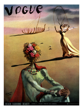 Vogue Cover - June 1939 by Salvador Dali Pricing Limited Edition Print image