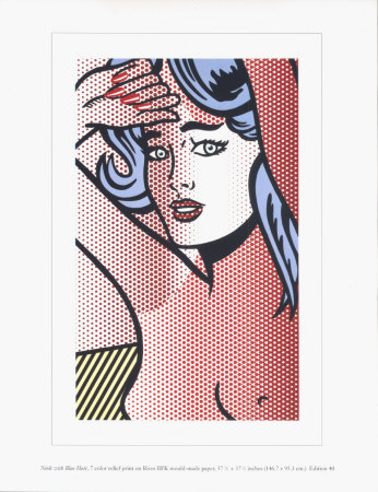 Nude With Blue Hair by Roy Lichtenstein Pricing Limited Edition Print image