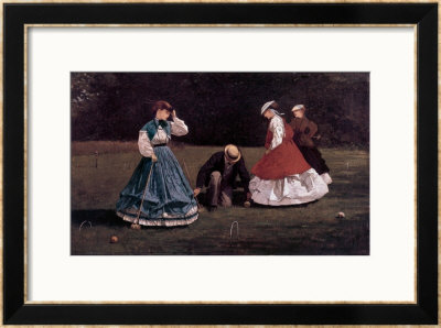 The Croquet Game by Winslow Homer Pricing Limited Edition Print image