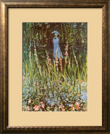 Madame Monet In Her Garden At Giverny by Claude Monet Pricing Limited Edition Print image