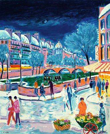 Neige Sur Les Quais by Jean-Claude Picot Pricing Limited Edition Print image