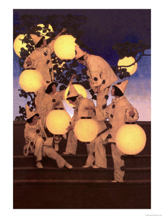 The Lantern Bearers by Maxfield Parrish Pricing Limited Edition Print image
