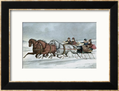 A Brush On The Snow by Currier & Ives Pricing Limited Edition Print image