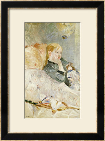 Young Girl With A Puppet by Berthe Morisot Pricing Limited Edition Print image