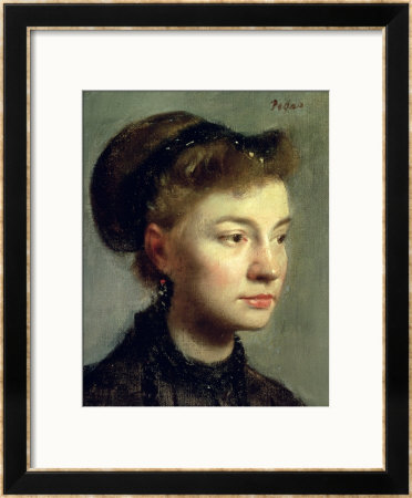 Portrait Of A Young Woman, 1867 by Edgar Degas Pricing Limited Edition Print image