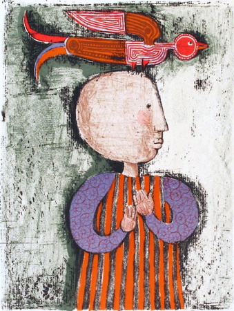 Enfant Avec Un Oiseau V by Graciela Rodo Boulanger Pricing Limited Edition Print image