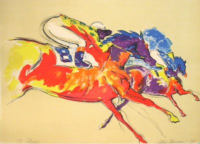 Horse Race by Leroy Neiman Pricing Limited Edition Print image