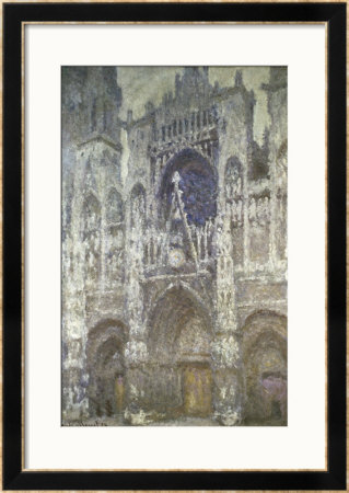 Rouen Cathedral (The Portal, Gray Weather) by Claude Monet Pricing Limited Edition Print image