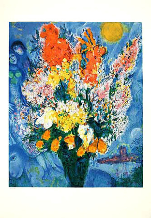 Himmelblau Strauß by Marc Chagall Pricing Limited Edition Print image