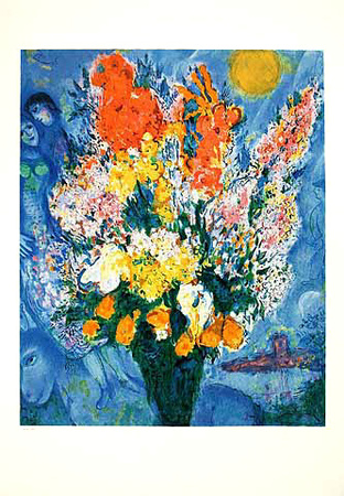 Himmelblau Strau? by Marc Chagall Pricing Limited Edition Print image