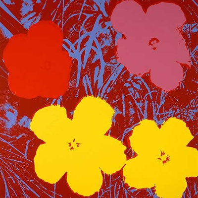 Blumen 71 Gelb/Rot/Pink by Andy Warhol Pricing Limited Edition Print image