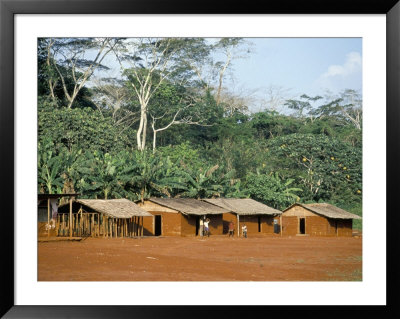 Village In The Jungle, Northern Area, Congo, Africa by David Poole Pricing Limited Edition Print image