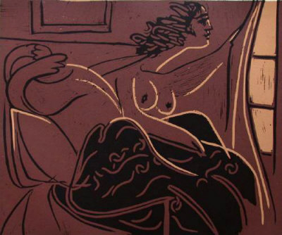 Lc - Femme Regardant Par La Fenetre by Pablo Picasso Pricing Limited Edition Print image